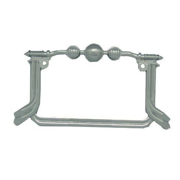 3D Chrome Motorcycle License Plate Frame Chopper Handle Bars and Tail Pipes