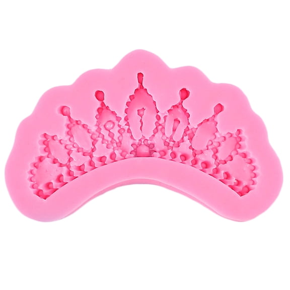 3D Circle Crown Shaped Fondant Mold Crown Silicone Sugarcraft Mold Fondant Mold Cake Decorating Tools Polymer Clay Molds