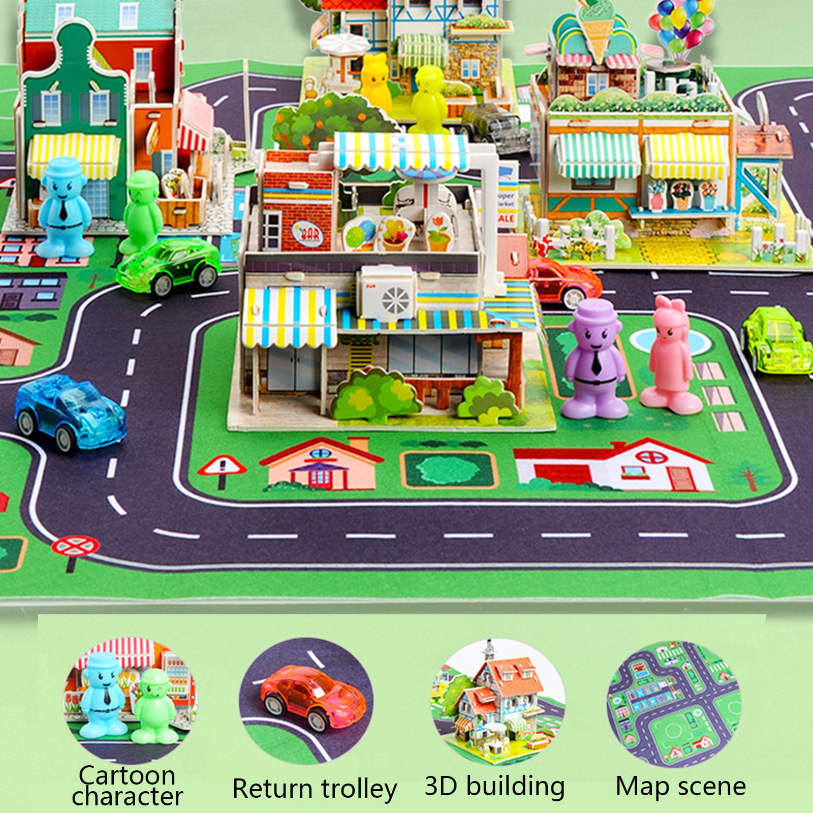 Exotic City DIY 1000-Piece Paper Puzzle - Creative Educational Toy for Family Fun