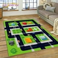 thumbnail image 1 of 3D City Traffic Road Map Child PlayMat Highway Playroom Area Rug Carpet Rug for Living Room Bedroom Sofa Doormat Non-slip Gift, 1 of 5