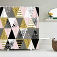 thumbnail image 1 of 3D Classic Geometry Pattern Printed Fabric Shower Curtains Bathroom Curtain Bath Screen Waterproof Product Home Decor with, 1 of 5