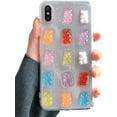 thumbnail image 1 of 3D Clear Case Compatible with iPhone 11 Pro Max, Super Cute Cartoon Characters, Funny Creative Soft Protective Case Cover (Bears, iPhone 11 Pro Max), 1 of 7