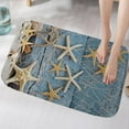 thumbnail image 1 of 3D Color Wooden Board Bath Mats and Rugs, Flannel Fabric Non Slip Rubber Backing Bathroom Rug Decorative Floor Mat Washable Runner Area Rug, 1 of 6