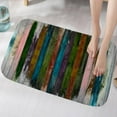 thumbnail image 1 of 3D Color Wooden Board Bath Mats and Rugs, Flannel Fabric Non Slip Rubber Backing Bathroom Rug Decorative Floor Mat Washable Runner Area Rug, 1 of 6