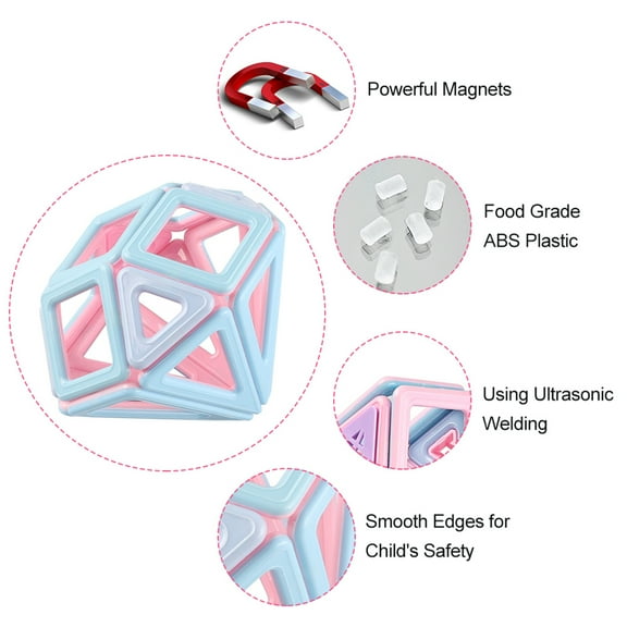 3D Colorful Macaron Building Blocks, Various Castle Building Models, Learning Toys