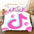 3D Colorful Tik Tok Bedding Bed Set Twin Full Queen King Size Novelty