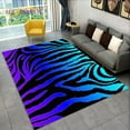 thumbnail image 1 of 3D Colorful Zebra Pattern Area Rug Carpet Rug for Living Room Bedroom Sofa Office Doormat Decoration Non-slip Floor Mat, 1 of 6