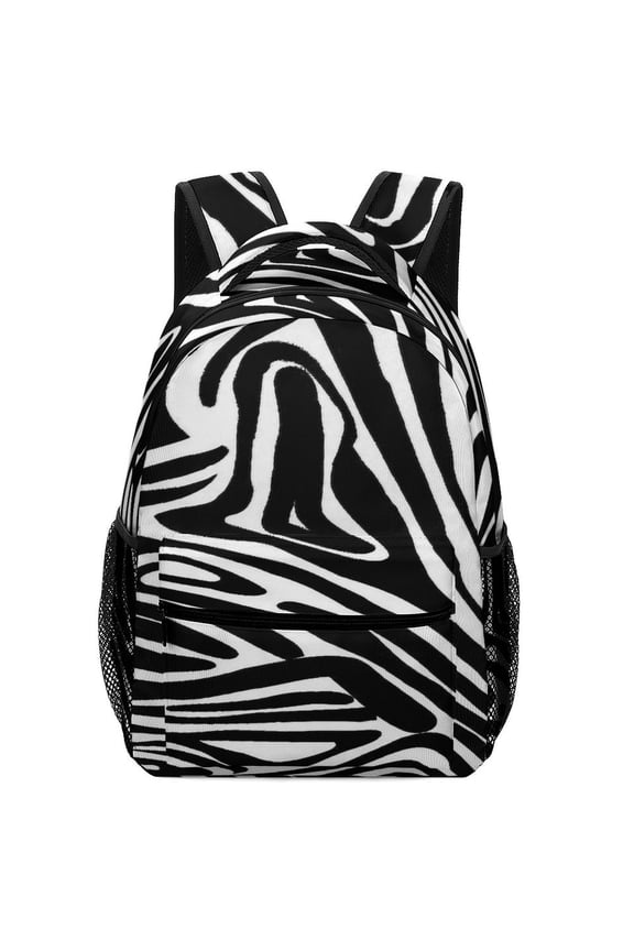 3D Colorful Zebra Pattern Backpack for Business Daypack College Canvas Bags Durable