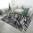 thumbnail image 1 of 3D Colorful Zebra Pattern Soft Comfy Area Rugs Carpet Suitable for Living Room Kitchen Bedroom Laundry Room Home Decorations 59"x71", 1 of 7