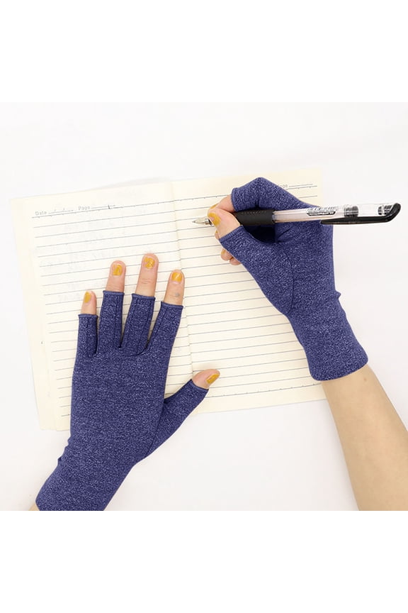 3D Compression Gloves for Hand Joint Support and Comfortable Fingerless Design for Daily Typing Writing and Lifting Activities