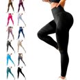 thumbnail image 1 of 3D Compression Leggings for Women - High Waist Tummy Control Resistance Band Yoga Pants Butt Lifting Smooth Leggings, 1 of 9