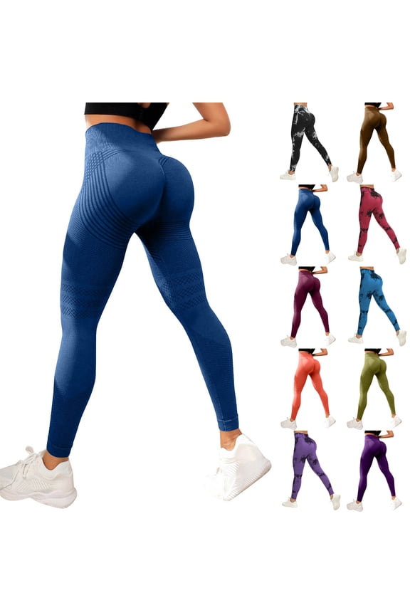 3D Compression Leggings for Women High Waisted Butt Lifting Sculpting Resistance Band Leggings for Yoga Gym 2026 Purple M