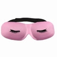 thumbnail image 1 of GladGirl 3D Contoured Pink Satin Eyelash Extensions Sleep Mask, 1 of 3