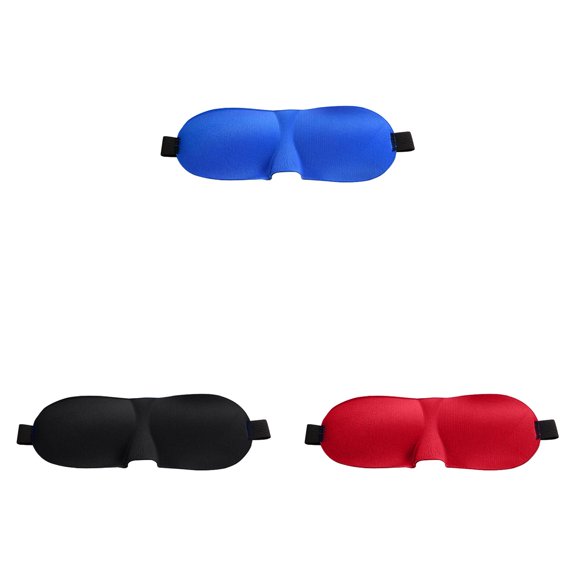 3D Contoured Sleep Eye Mask, Blue, 3 Pcs - Shading Sleep to Sleep An Ms Man Sleeping Breathable Protective Eyewear, Easter Mother'S Day Gift Makeup Organizers
