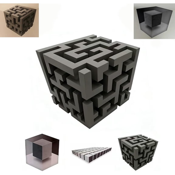 3D Corner Wall Decal Optical Illusion Wall Art, Realistic 3D Illusion Corner Sticker That Transforms Empty Corners, Modern 3D Wall Art Decor for Living Room, Office, Gallery(Style-A)