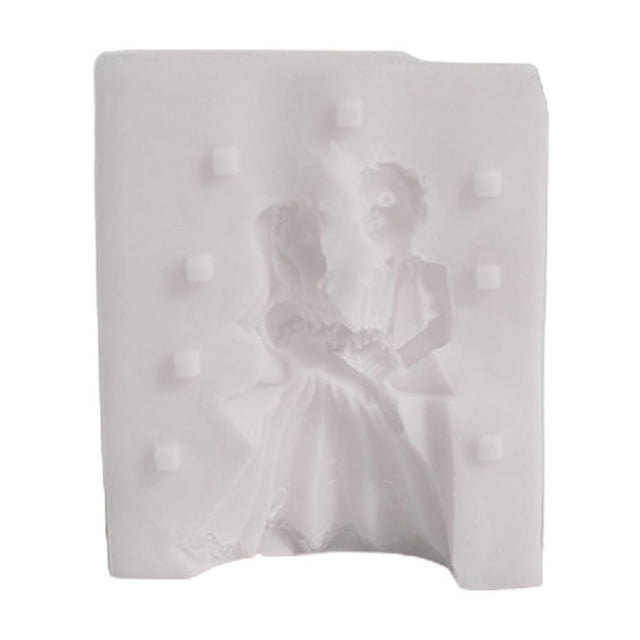 3D Couple Silicone Candle Mold Handmade Soap Plaster Mould DIY Epoxy