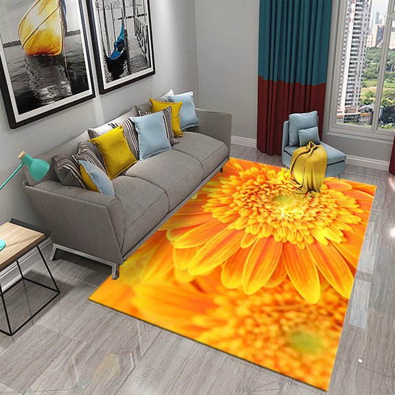 3D Creative Colorful Flower Carpets for Living Room Bedroom Area Rugs Tea Table Carpet Hallway Bathroom Non-slip Mats Home r