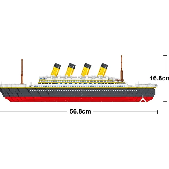 3D Creative Movie Titanic Boat Model Building Blocks Assembly Brick Toy Cruise Ship DIY Educational Toys for Christmas Gifts