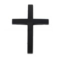 thumbnail image 1 of 3D Cross Car Decal Sticker, Embossed Design Self Adhesive Surface Emblem, Waterproof Automotive Styling Exterior Decoration, Black, 1 of 7