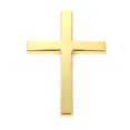 thumbnail image 1 of 3D Cross Car Decal Sticker, Embossed Design Self Adhesive Surface Emblem, Waterproof Automotive Styling Exterior Decoration, Gold, 1 of 7