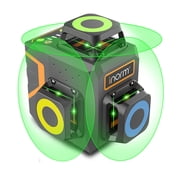 3D Cross Line Self-leveling Laser Level 12 Line 3 x 360 Green Beam Three-Plane Leveling and Alignment Laser Tool,Osram Light Source,Remote Pulse Mode,Self Leveling,Li-ion Battery with Type-C Charging