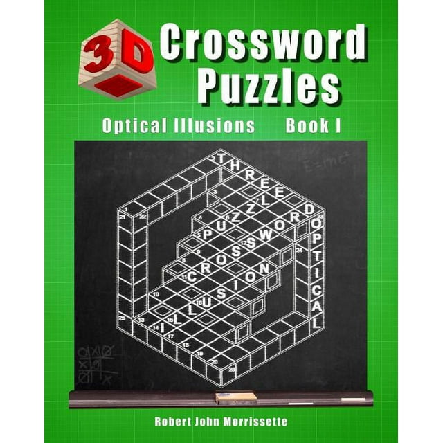 3D Crossword Puzzles Optical Illusions Book I