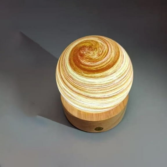 3D Crystal Ball Night LightPlanet Figurine Lamp Decoration Glass Sphere Paperweight Decorative Balls,Suitable as Night Lights Bedroom Decorations(3.15 in,80mm)Sunset