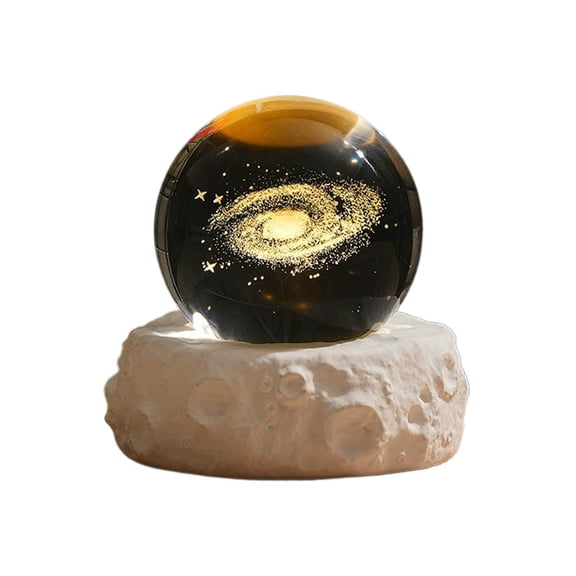 3D Crystal Ball Night Light, Valentines Day 3D Planet Crystal Ball Lamp, 3 Modes Night Light Room Decor, Funny Anniversary Christmas Gifts for Women, Girlfriend, Daughter
