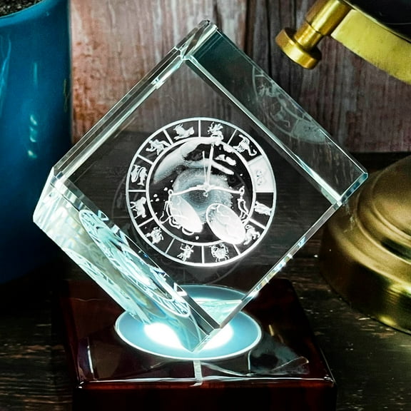 3D Crystal Diamond Libra