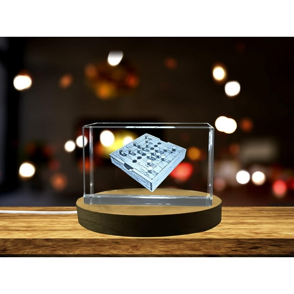 3D Crystal Nine Men's Morris Board Game - Exquisite Strategy Gift