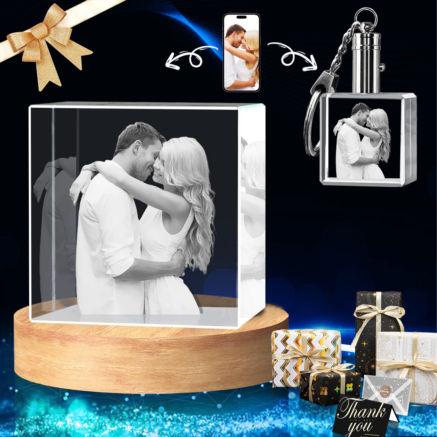 Llaveros Personalizados Para Parejas Fall Season Theme Couple Hugging Kissing Favorite Song QR Code Personalized Acrylic Keychain Gift For Her