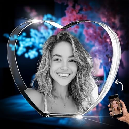 3D Crystal Photo, Personalized Memorial Gifts for Mom, Dad, Wife, Men ...