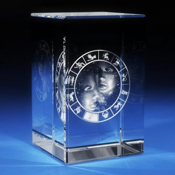 3D Crystal Rectangle Gemini