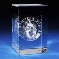 thumbnail image 1 of 3D Crystal Rectangle Leo, 1 of 3