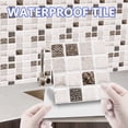 thumbnail image 1 of 3D Crystal Tile Stickers 10Pcs Self-Adhesive Mosaic Glass Wall Tiles Waterproof Removable Kitchen Backsplash Bathroom Decoration Peel and Stick Home Renovation DIY, 1 of 7