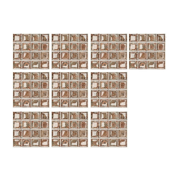 3D Crystal Tile Stickers 10pcs Self Adhesive Wall Decals Peel and Stick Tiles for Kitchen Bathroom DIY Home Decor Waterproof Heat Resistant 10x10cm Mosaic Style Backsplash