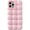 thumbnail image 1 of 3D Cube Grid Candy Color Soft Compatible with iPhone Case (Pink,iPhone 13 Pro Max), 1 of 7