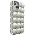 thumbnail image 1 of 3D Cube Grid Candy Color Soft Compatible with iPhone Case (Silver,iPhone 14 Pro Max), 1 of 7
