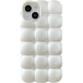 thumbnail image 1 of 3D Cube Grid Candy Color Soft Compatible with iPhone Case (White,iPhone 13 Pro Max), 1 of 7
