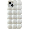 thumbnail image 1 of 3D Cube Grid Candy Color Soft Compatible with iPhone Case (White,iPhone 14 Pro Max), 1 of 7