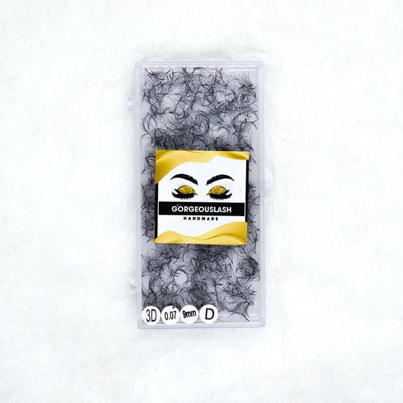 3D Curl D Lashes. 1000 Premade Volume Fans. Eyelash Extension. Handmade and Gorgeously Crafted!