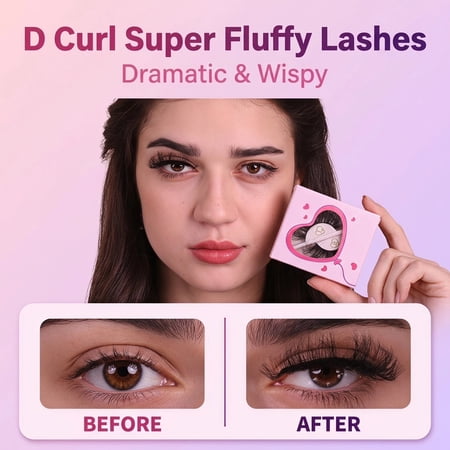 3D Curl Winged End Eye Elongated Fake Lashes Thick Handmade Natural False Eyelash Messy Cross Lash