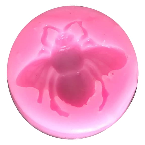3D Cute Bee Shape Silicone Mold, Food-Grade, Non-Stick, Suitable for Muffin/Candy/Chocolate/Soap Baking