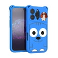 thumbnail image 1 of 3D Cute Cartoon Phone Case Compatible with iPhone 16 Pro Max - Fashionable and Stylish - Soft Silicone Protective Case - Kawaii Shockproof Protective Cover for Women, Girls, and Kids - Blue, 1 of 7