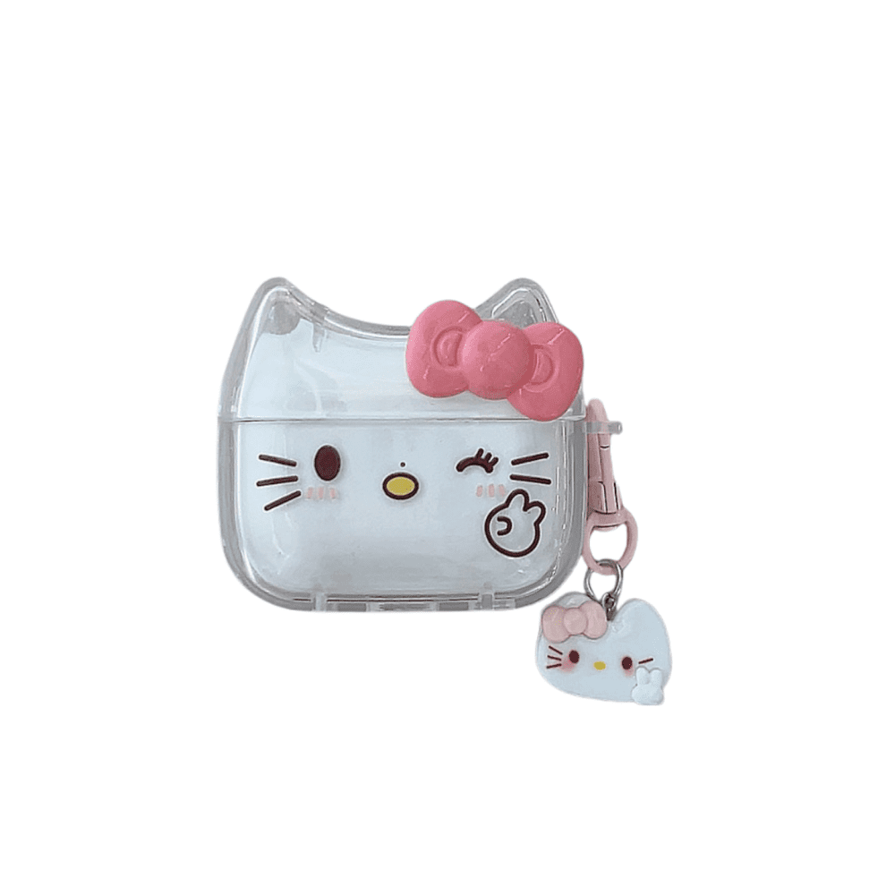 Coque AirPods 4 Hello Kitty – Rose, Cartoon, étui AirPods Pro (neuf)