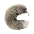 thumbnail image 1 of 3D Cute Furry Tail Keychain for Women Fashionable Handbag Accessory Therian Animal Tail Pendant Key Ring Holder, 1 of 5