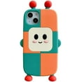 thumbnail image 1 of 3D Cute Robot Case for iPhone 13 Pro,iPhone 13 Pro Robot Case,3D Cute Cartoon Kawaii Robot Kids Teens Girls Women Creative Character Soft Silicone Case for iPhone 13 Pro 6.1 inch (Robot), 1 of 14