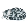 thumbnail image 1 of 3D Cute Sleeping Cat Shaped Rug Cat Printed Small Area Rugs Non Slip Personalized Bath Carpet Kids Rug Bedroom Office Living Room Floor Mat 15.7*30 inches, 1 of 6