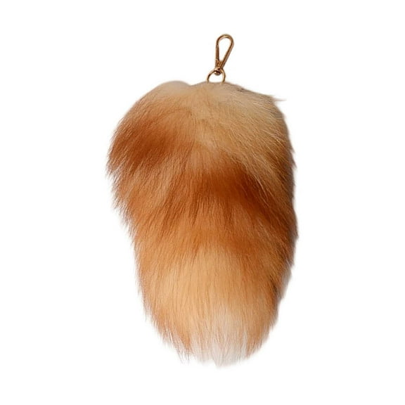 3D Cute Tail Keychain Pendant Fashionable Hairy Animal Key Ring Holder Pompoms Handbag Accessory For Women Party