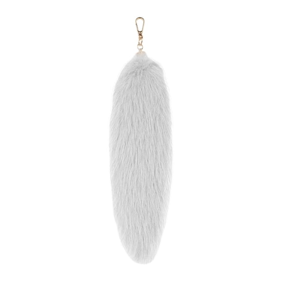 3D Cute Tail Keychain Pendant Fashionable Hairy Pompoms Key Ring Holder for Women Girls Unique Accessories